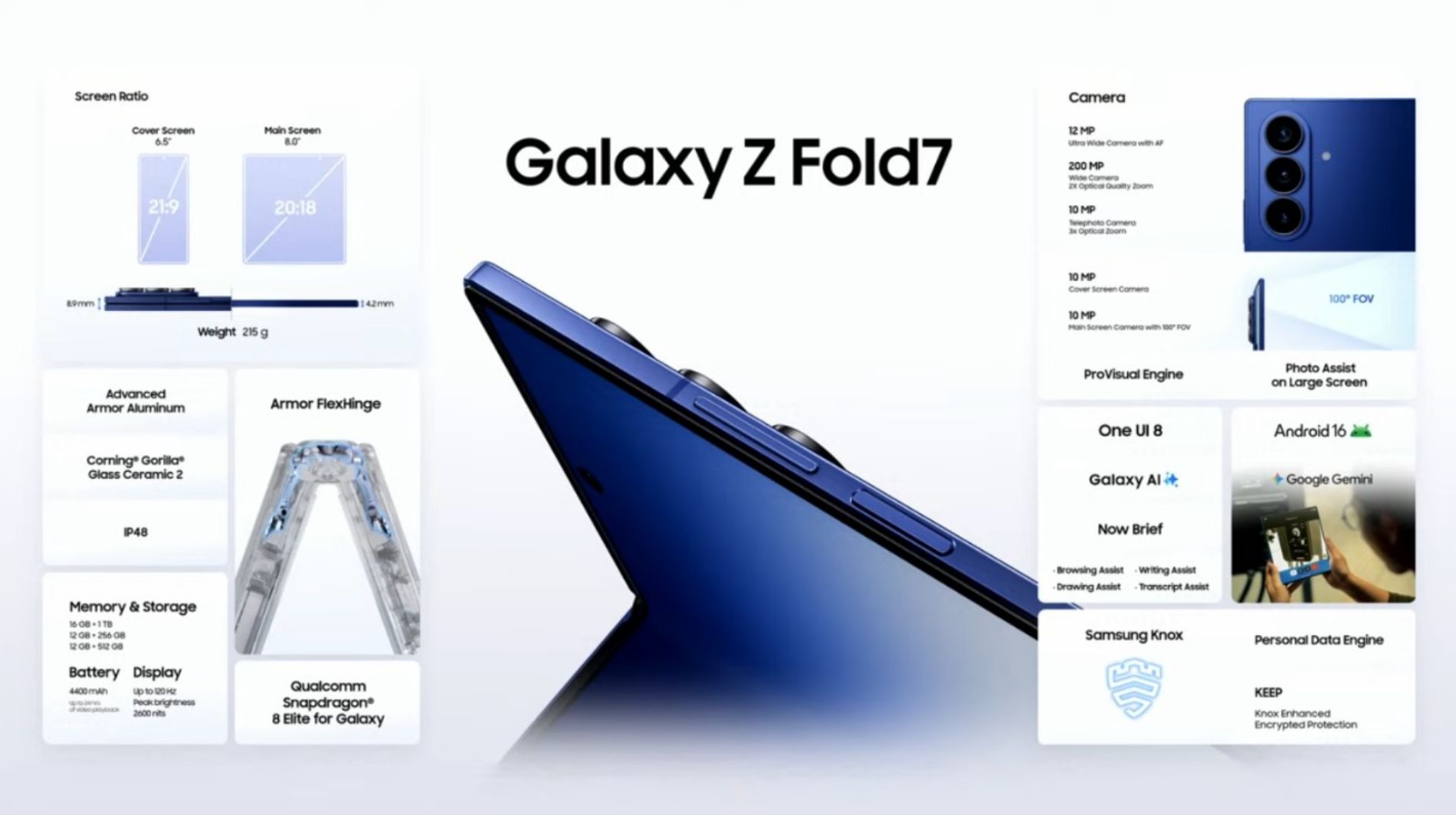 Hình ảnh cho danh mục Thông số Samsung Galaxy Z Fold 7: Siêu phẩm màn hình gập xứng đáng nâng cấp
